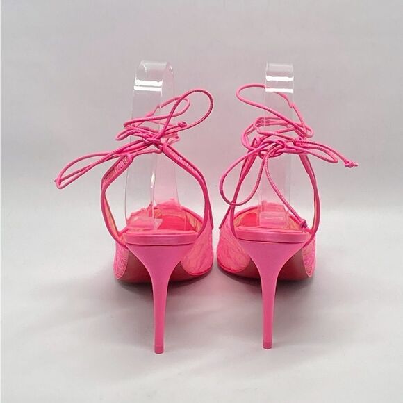 Christian Louboutin Kate 85mm Lace-Up Lace Pumps - Picture 5 of 12